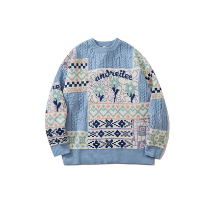 YAVIORA Tricot ethnique vintage