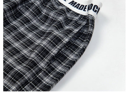 YAVIORA Plaid Straight Pants