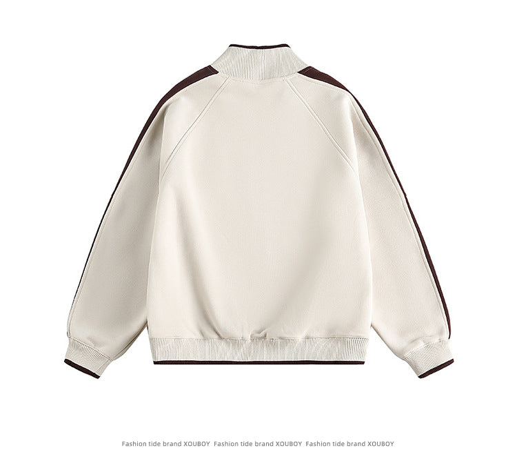 YAVIORA Gestreifte College-Jacke
