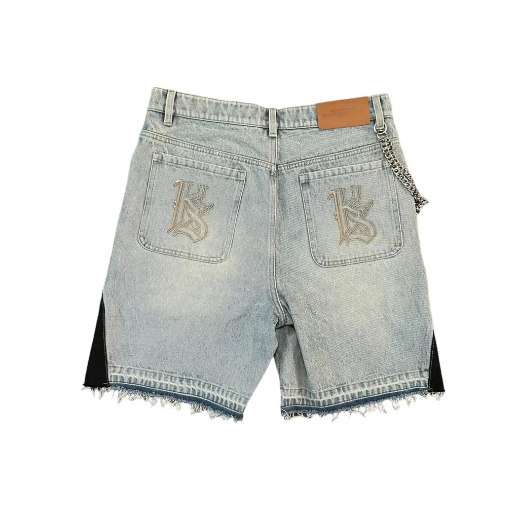 Y2K hip-hop cartoon embroidered loose-fitting shorts