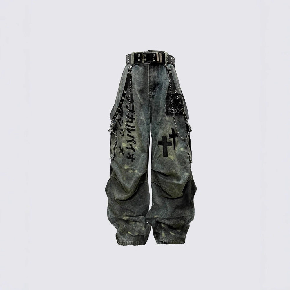 YAVIORA High-Waist Workwear Jeans