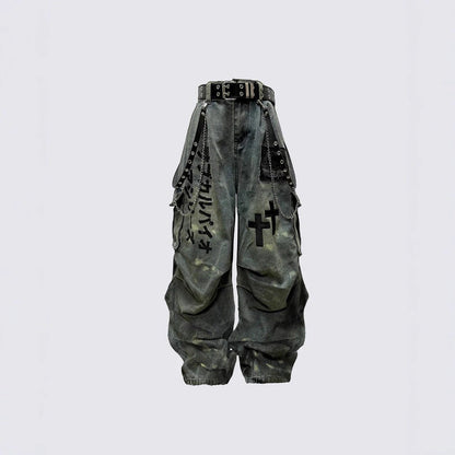 YAVIORA High-Waist Workwear Jeans