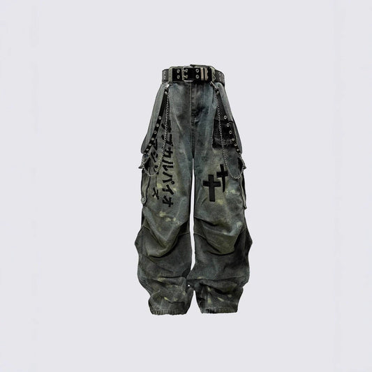 YAVIORA High-Waist Workwear Jeans