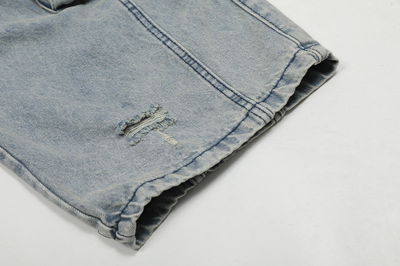 YAVIORA Distressed Utility Jeans