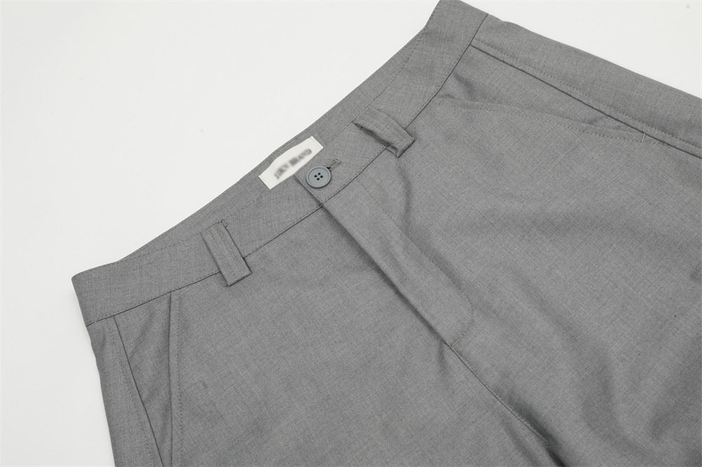 YAVIORA Pleated Curved Pants