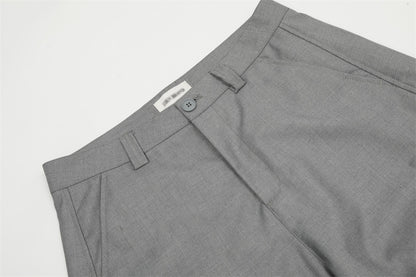 YAVIORA Pleated Curved Pants
