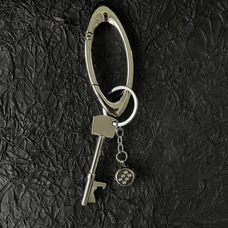Yaviora dice metal keychain, bag/waist charm.
