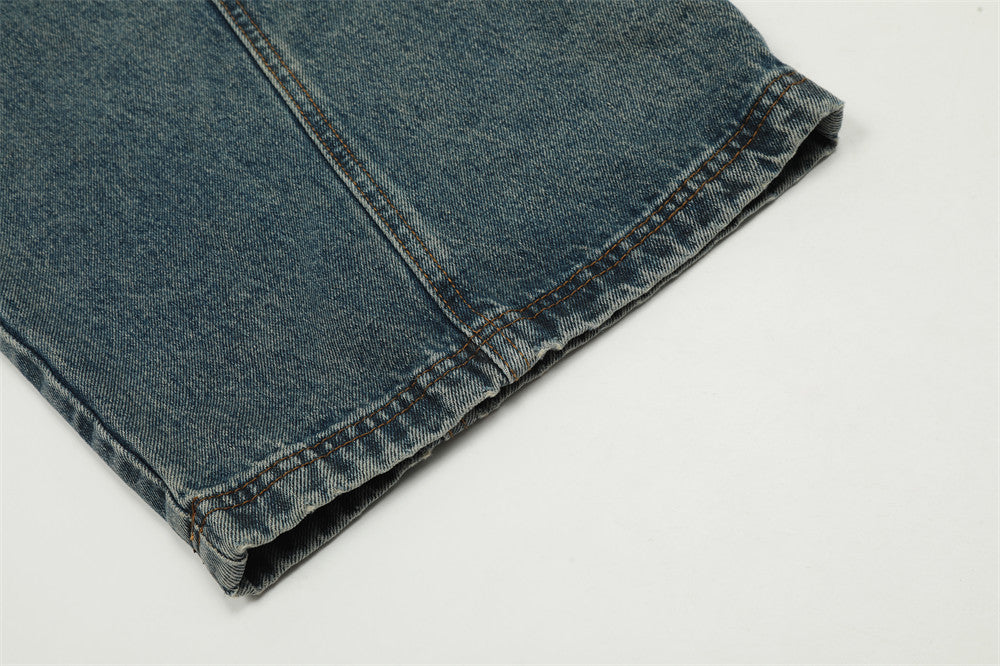 YAVIORA Distressed Curved Jeans