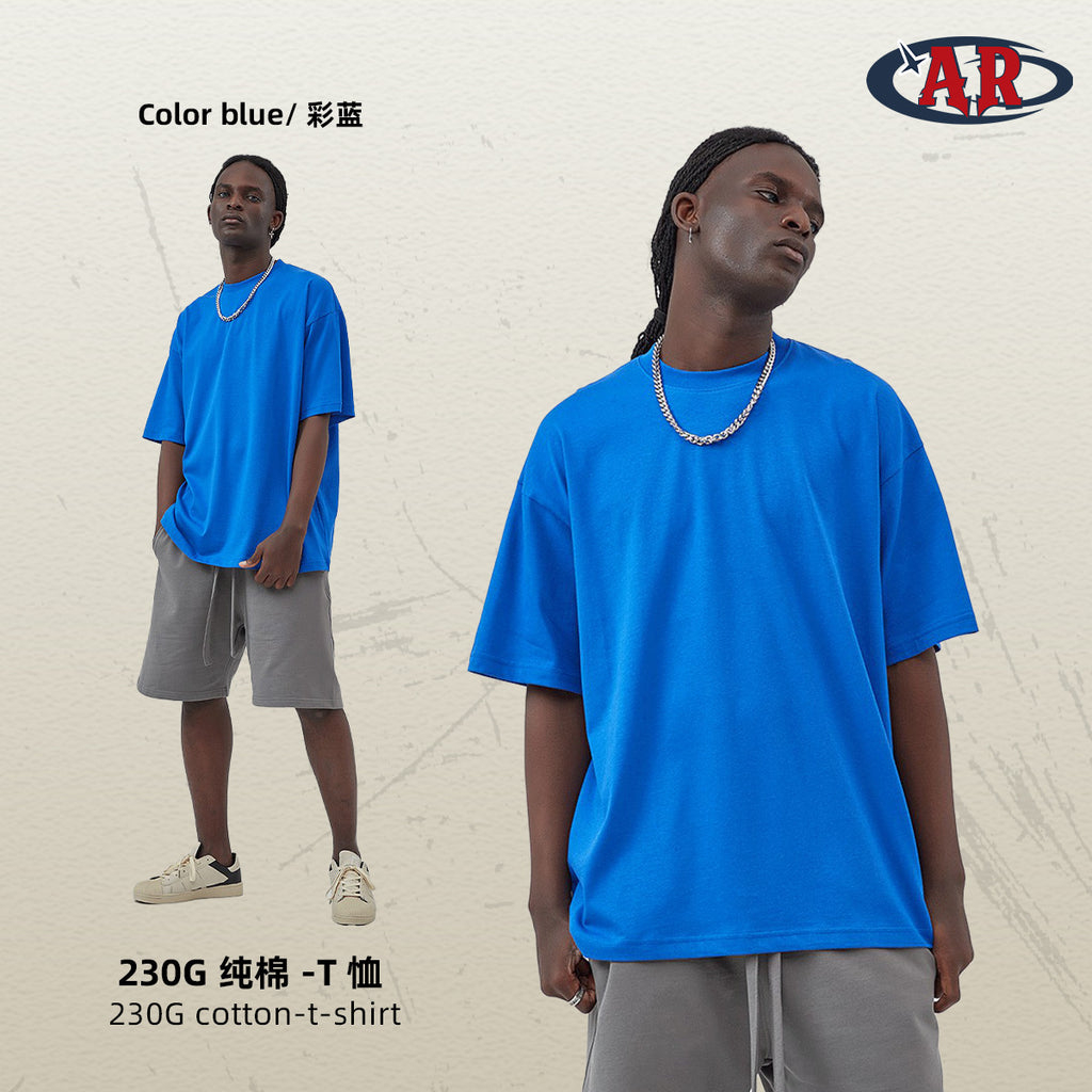 Yaviora 230G Double Yarn Pure Cotton Short-Sleeve T-Shirt