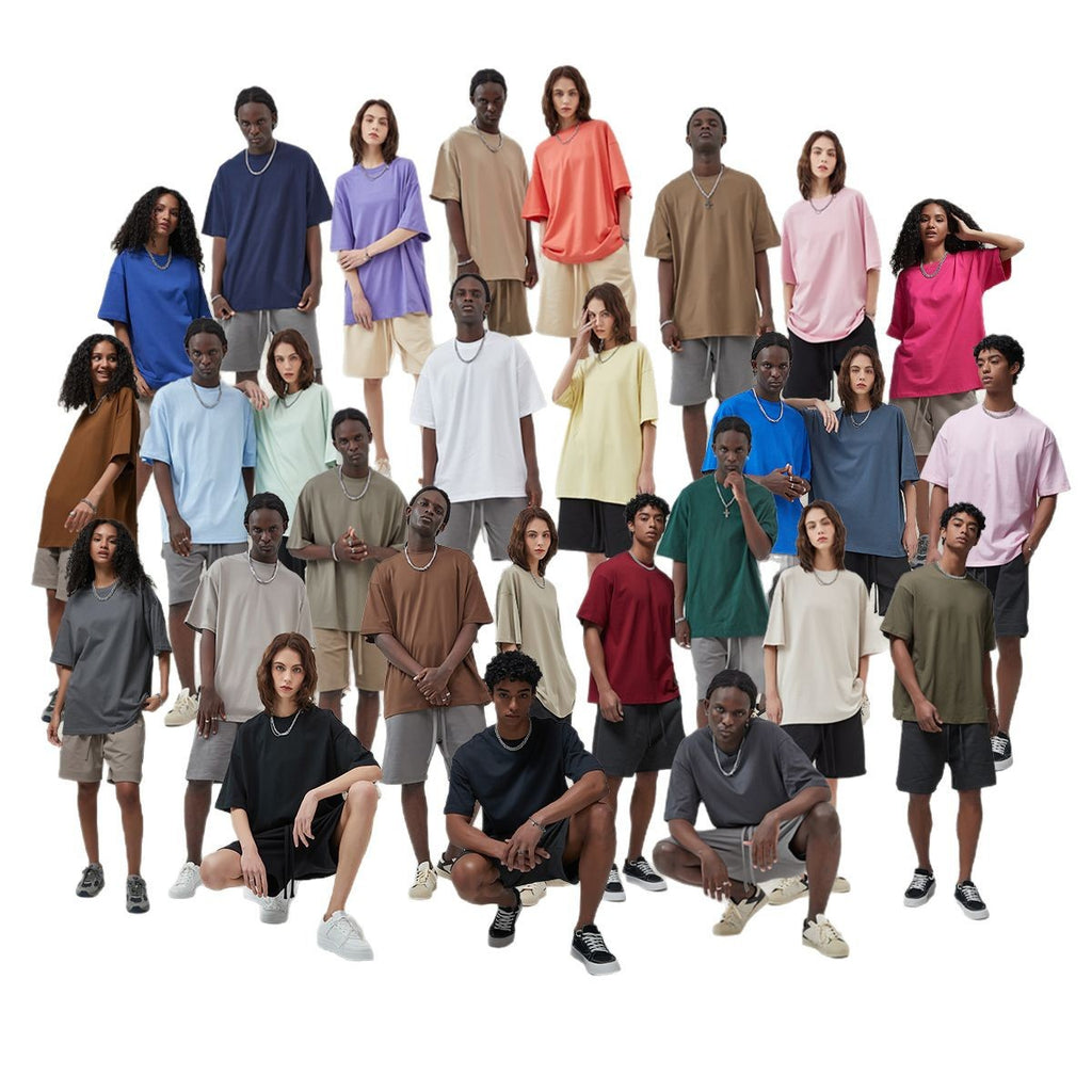 Yaviora 230G Double Yarn Pure Cotton Short-Sleeve T-Shirt