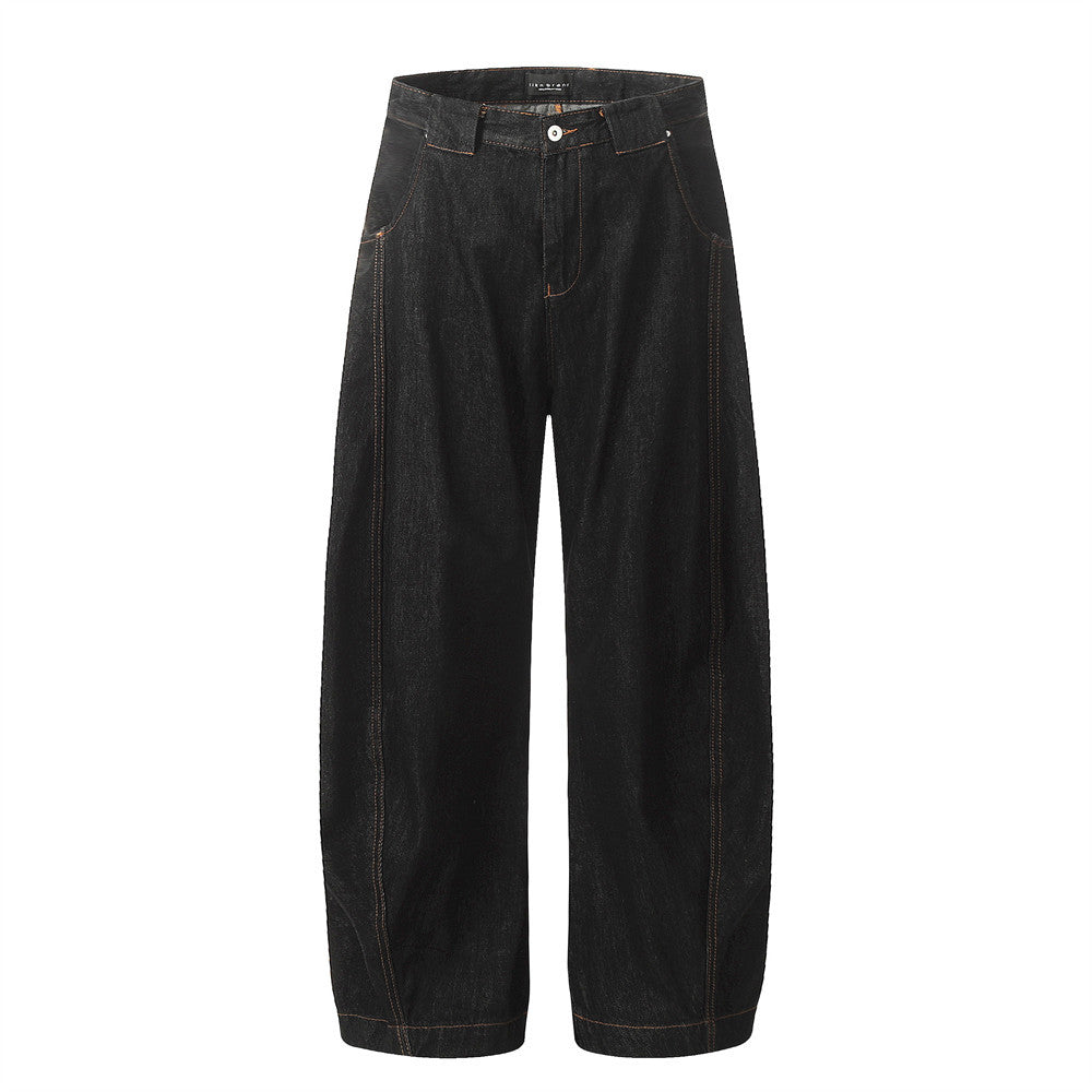 YAVIORA Jeans mit Kontrastnaht