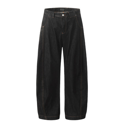 YAVIORA Jeans mit Kontrastnaht