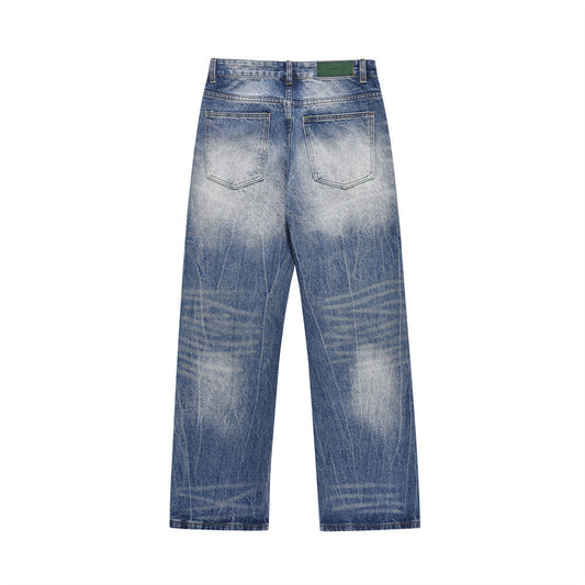 YAVIORA Faded Straight Jeans