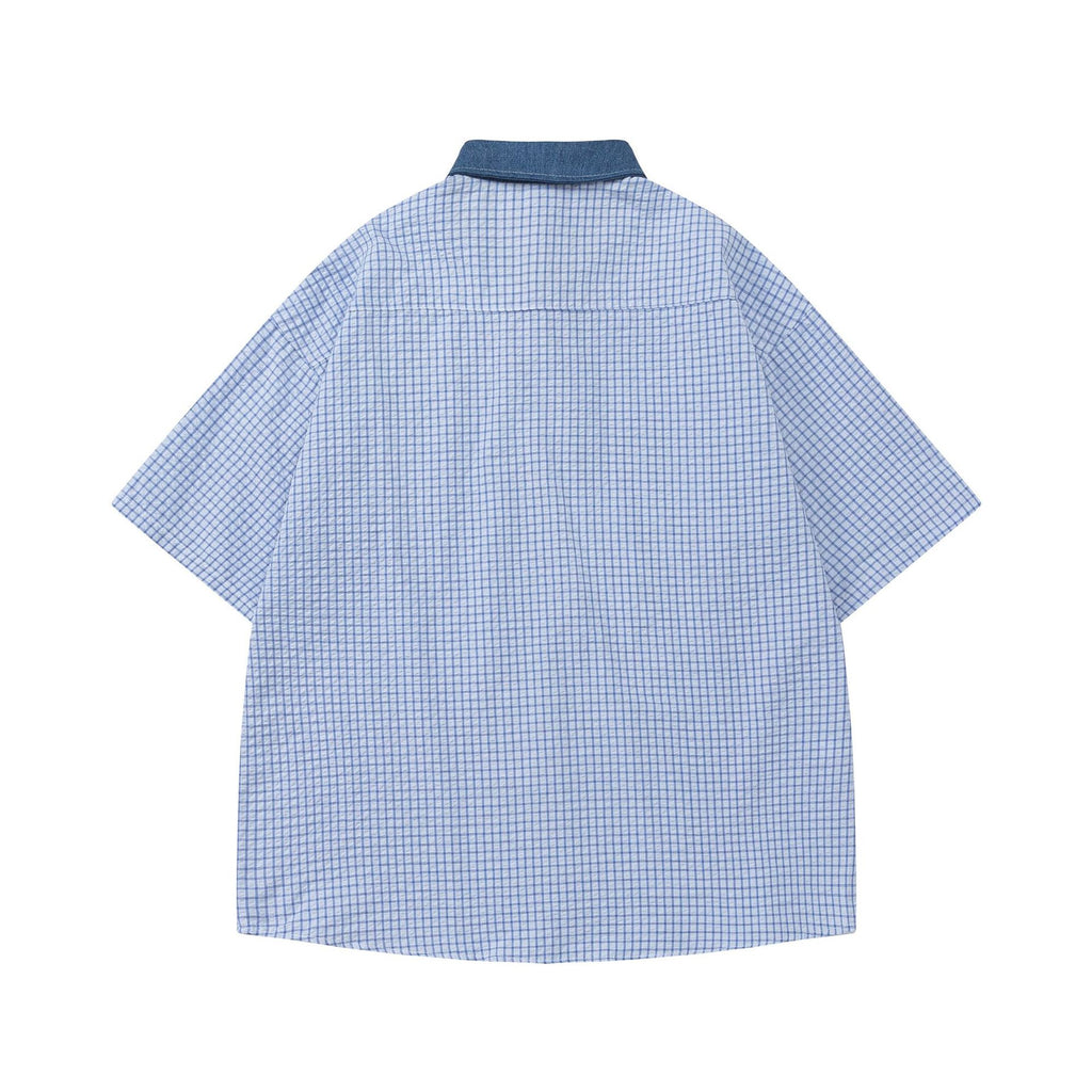 YAVIORA Colorblock Plaid Shirt