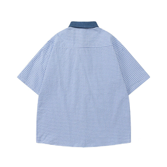 YAVIORA Colorblock Plaid Shirt