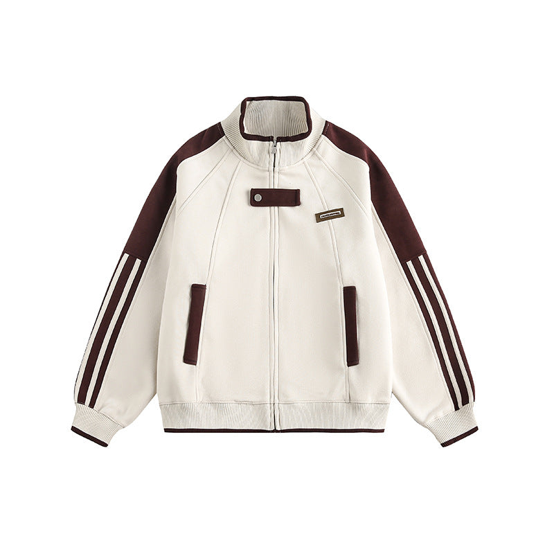 YAVIORA Gestreifte College-Jacke