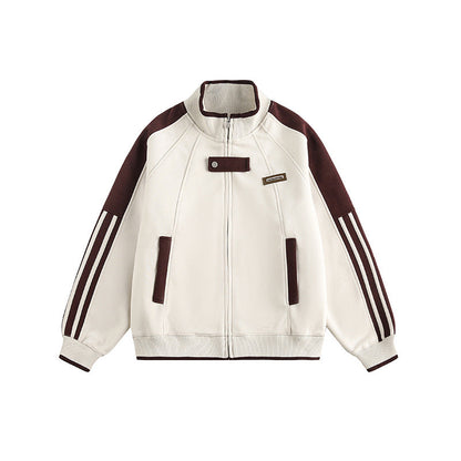 YAVIORA Gestreifte College-Jacke