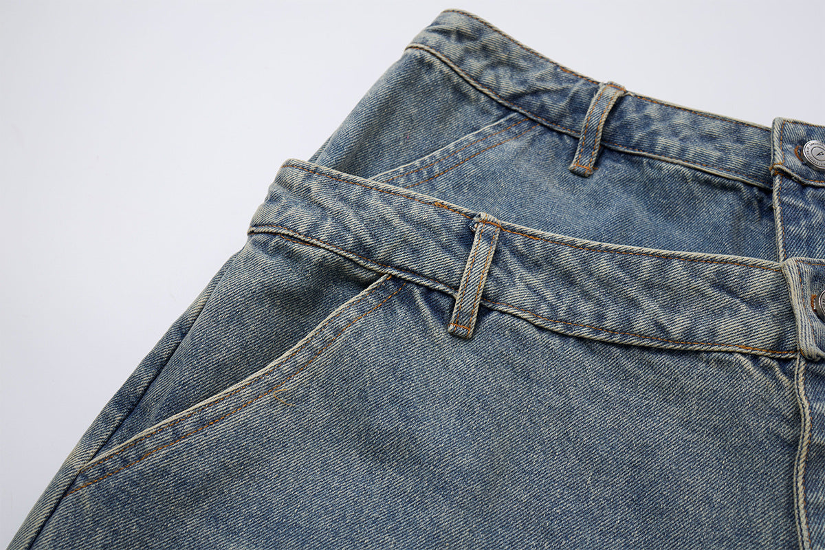 YAVIORA Ripped and Distressed Denim Shorts
