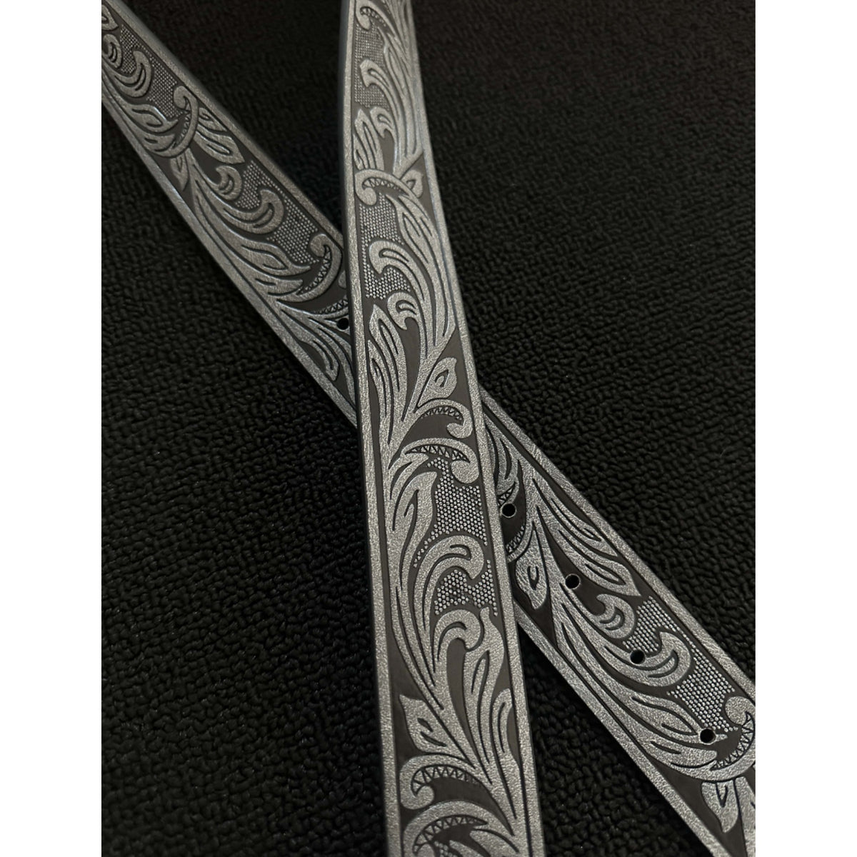 Western Praying Cowboy Cross Buckle Tooled Belt