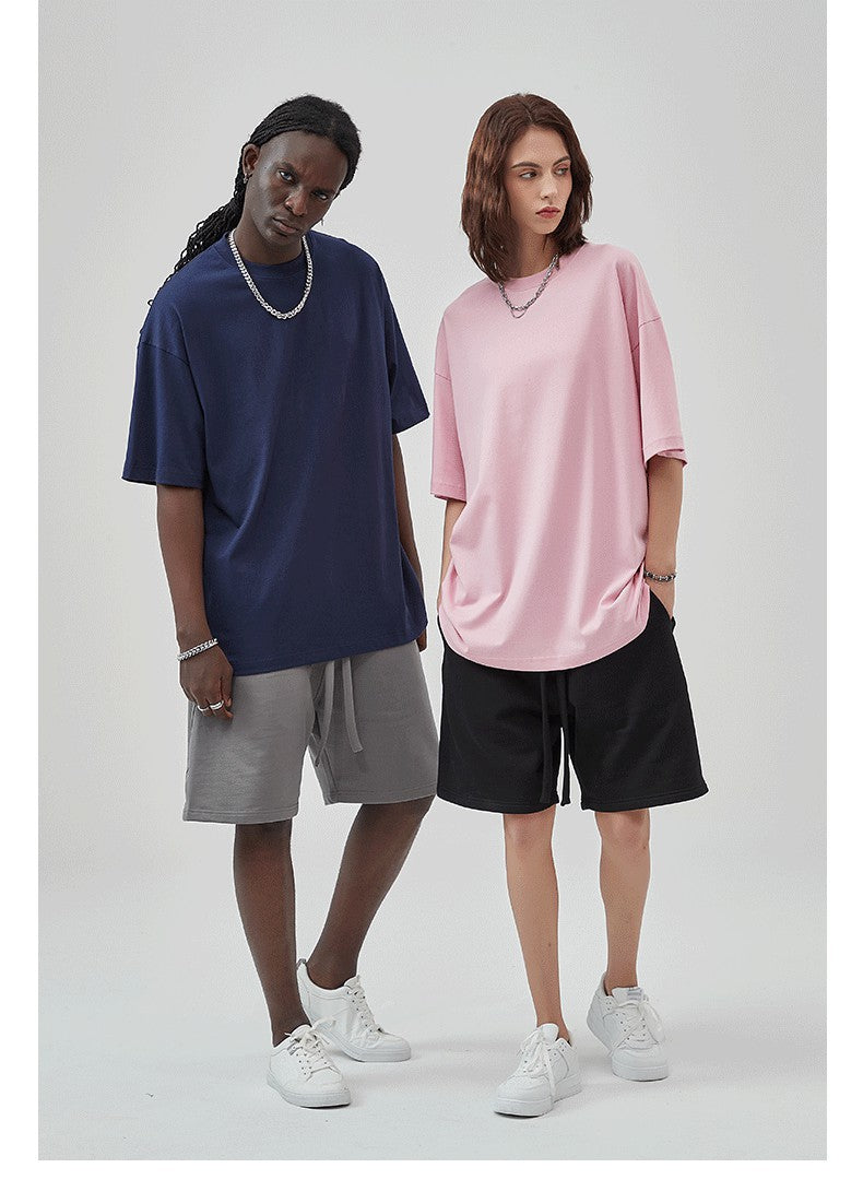 Yaviora 230G Double Yarn Pure Cotton Short-Sleeve T-Shirt