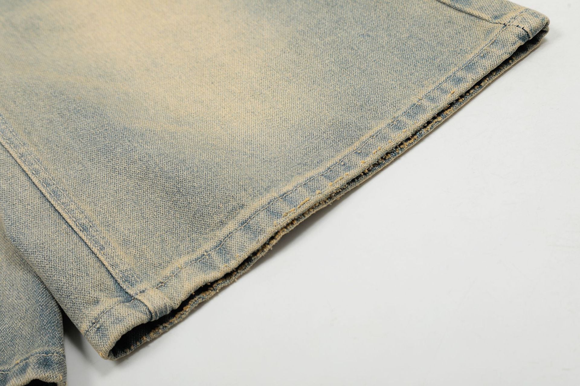 YAVIORA Distressed Straight-Leg Denim Shorts