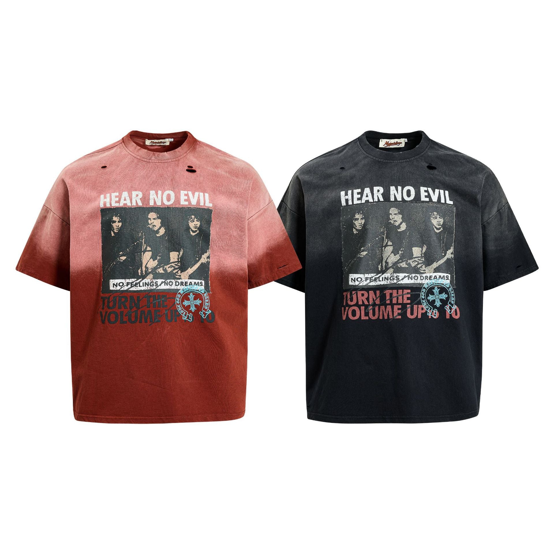 YAVIORA "Hear No Evil" Gradient T-Shirt