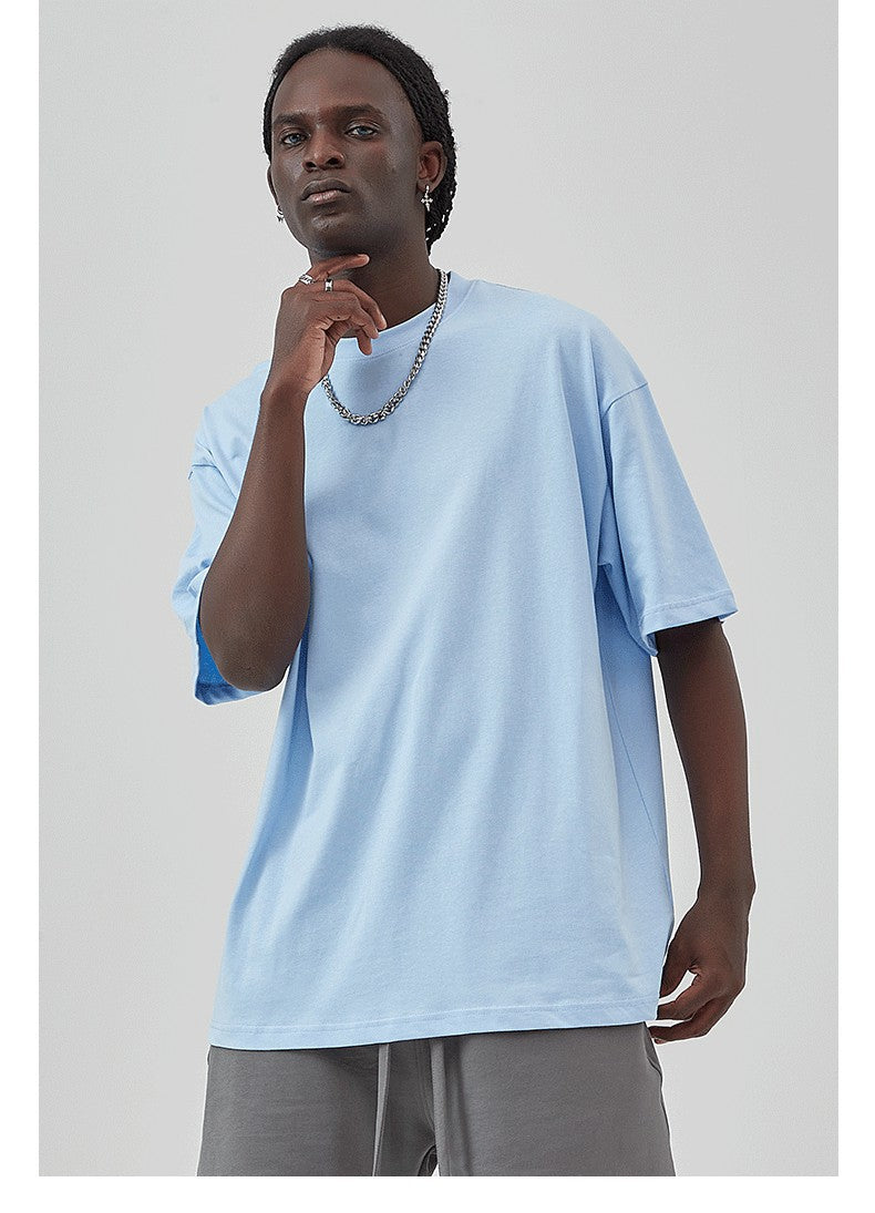 Yaviora 230G Double Yarn Pure Cotton Short-Sleeve T-Shirt
