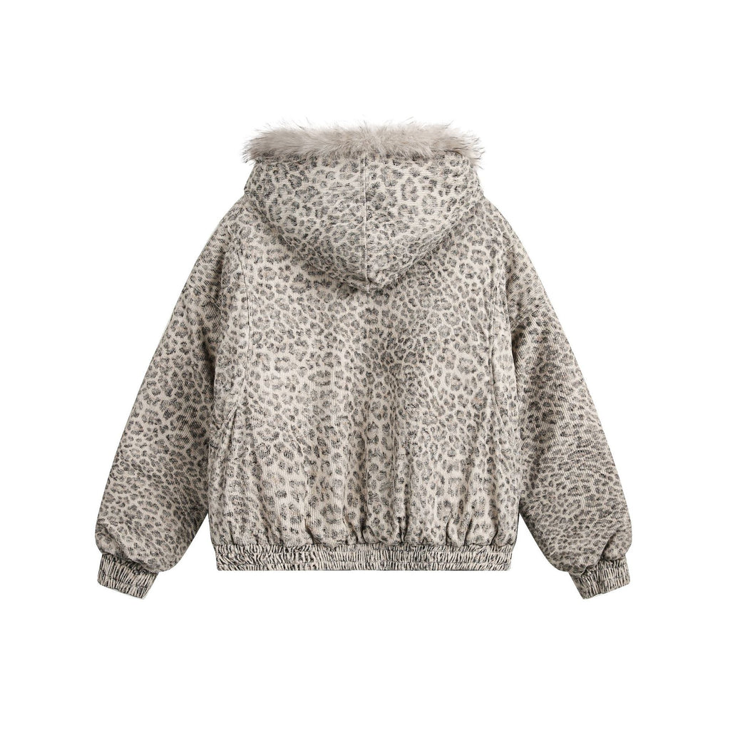 YAVIORA Leopard Print Puffer