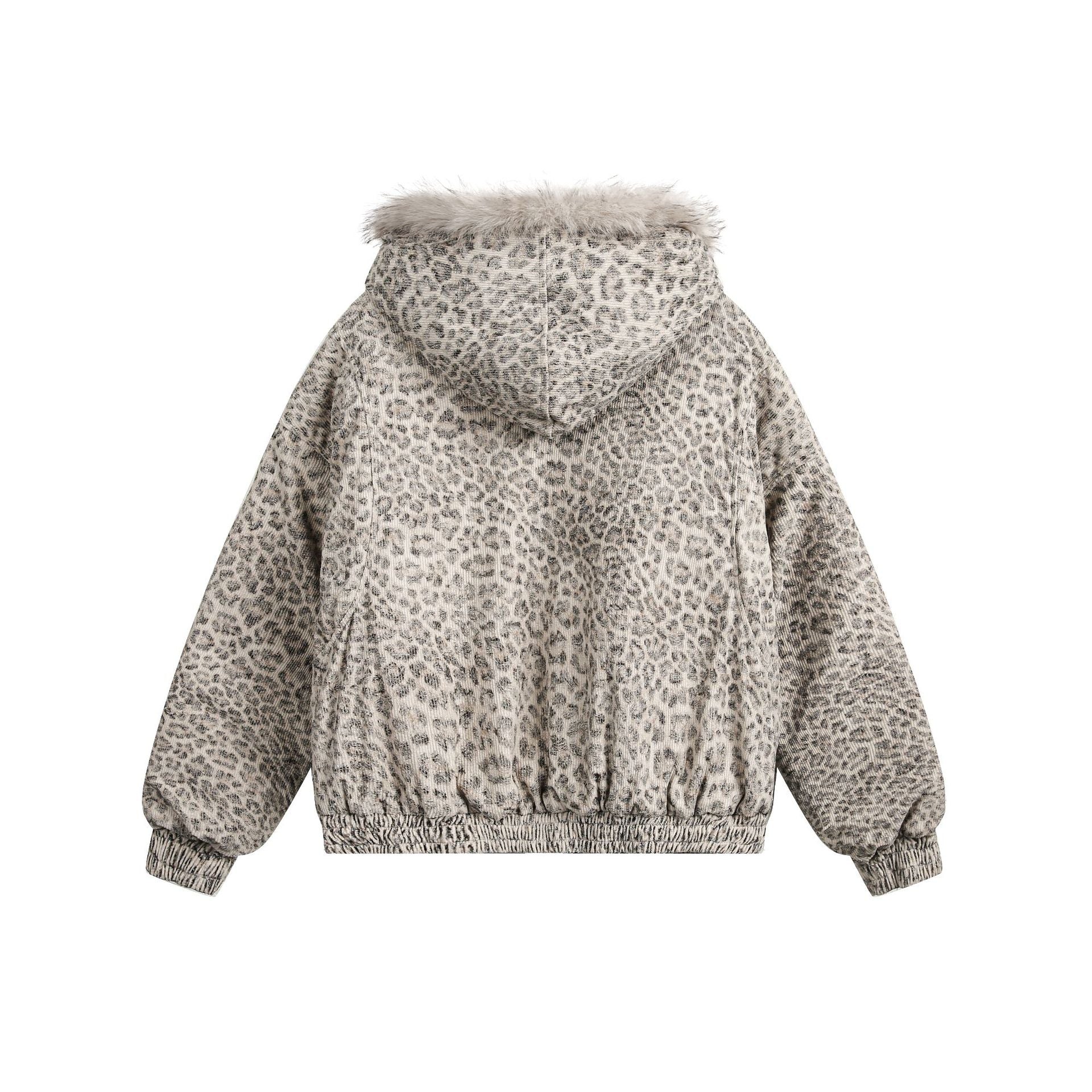 YAVIORA Leopard Print Puffer
