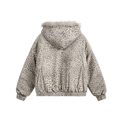 YAVIORA Leopard Print Puffer
