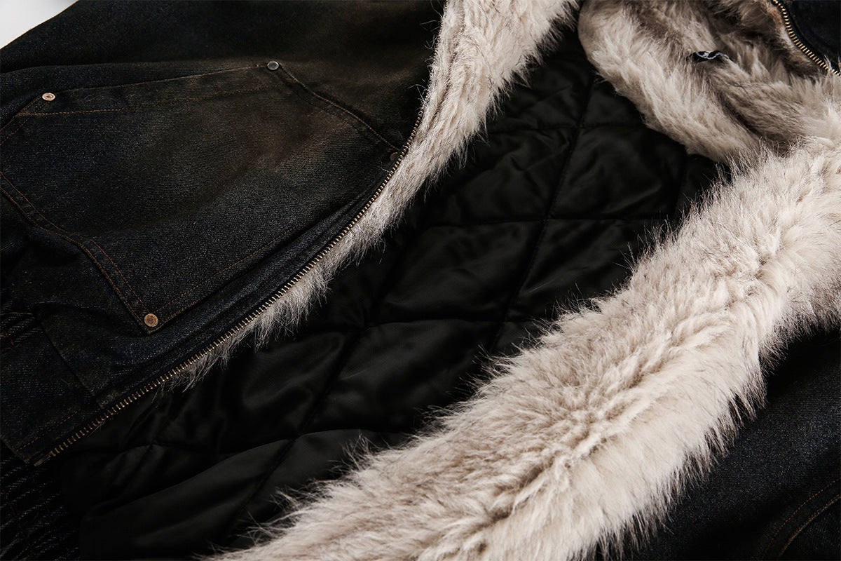 YAVIORA Denim Puffer Jacket