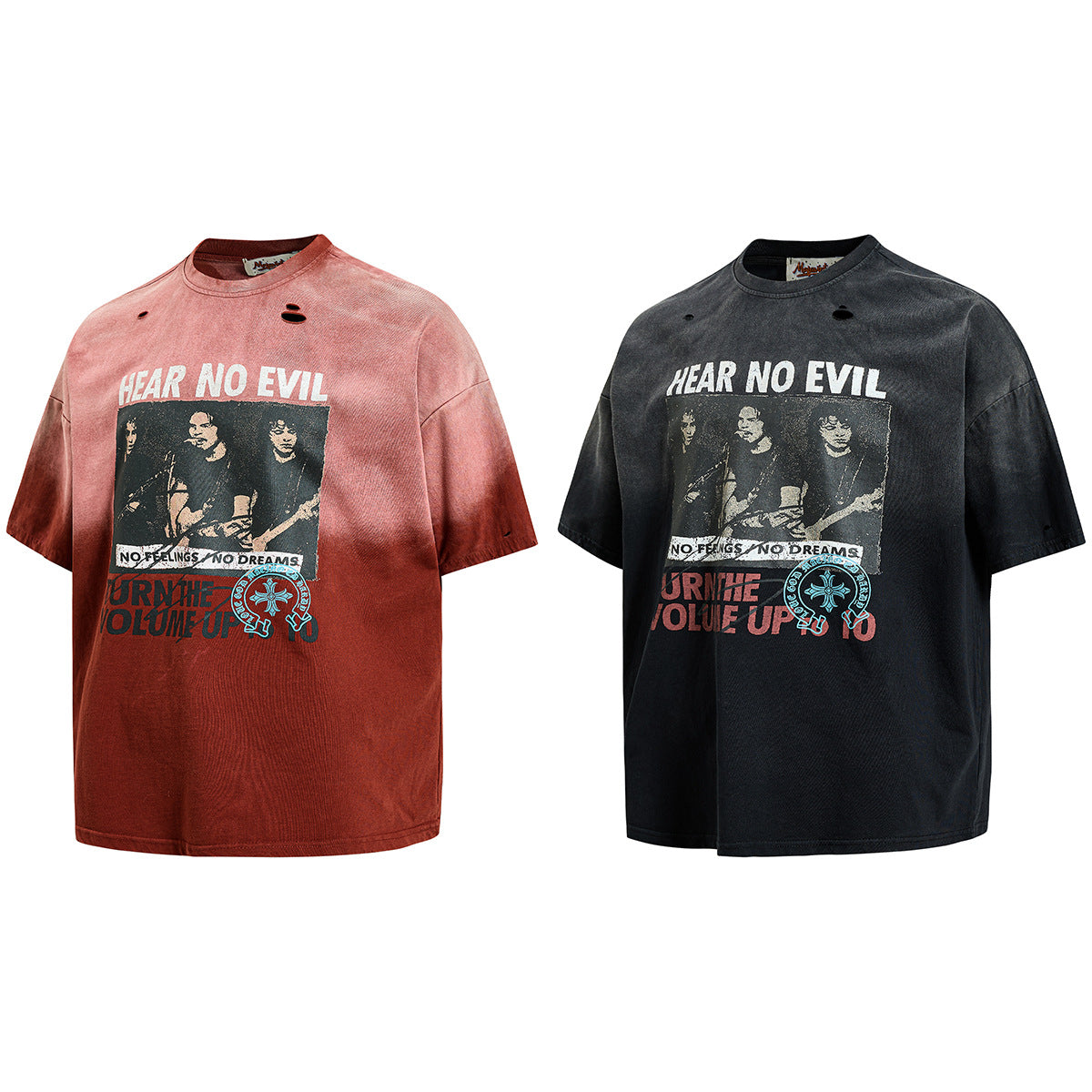 YAVIORA "Hear No Evil" Gradient T-Shirt