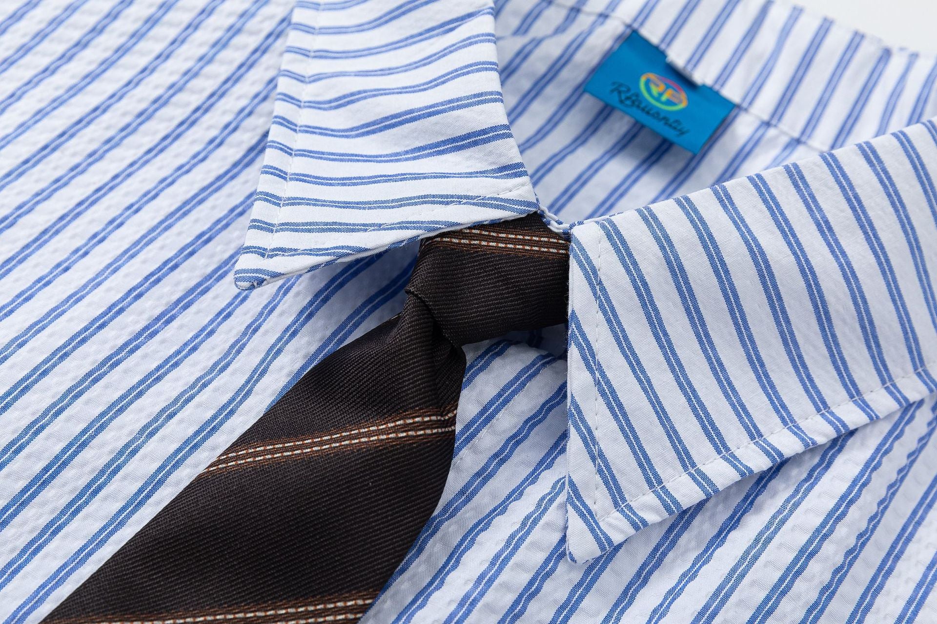 YAVIORA Chic Striped Tie Shirt