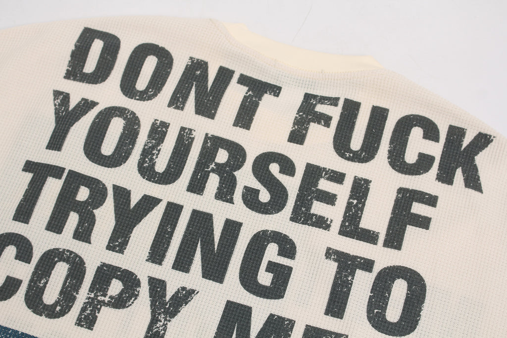 YAVIORA MENT INFANT DONT FUC YOURSELF  Waffle Long-Sleeve T-Shirt