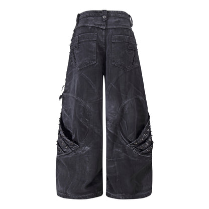 YAVIORA Painted Wash Jeans