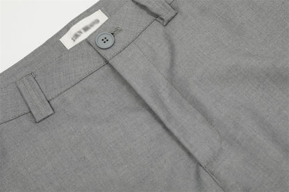 YAVIORA Pleated Curved Pants