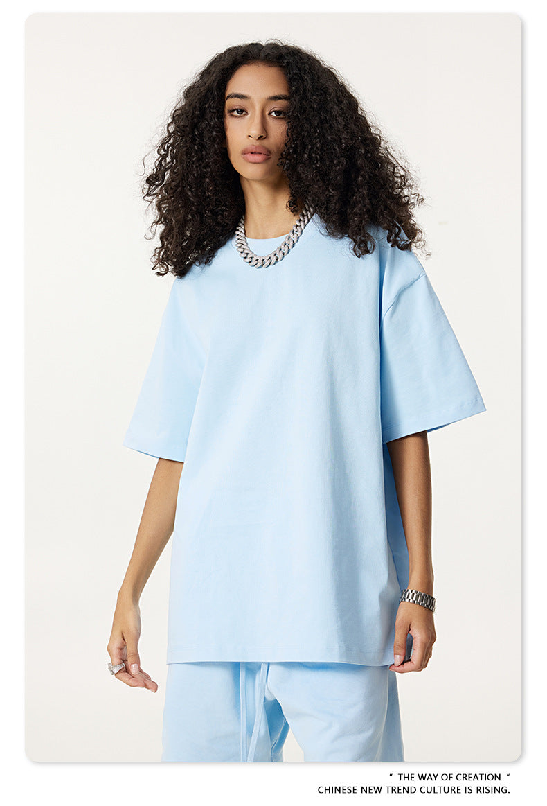 Yaviora Summer American Style Solid Color Loose T-Shirt