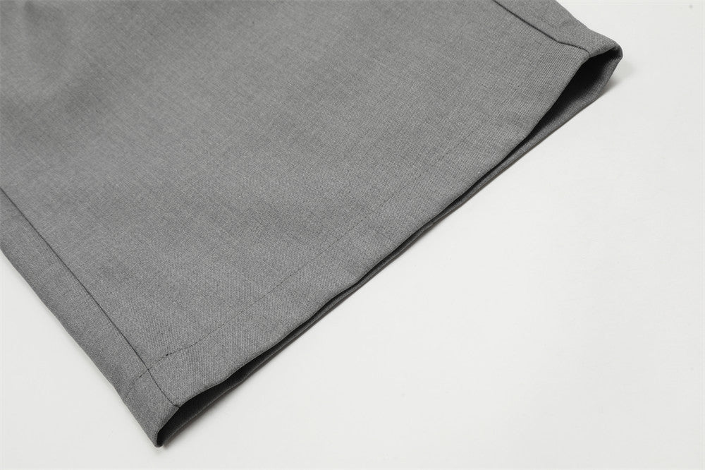 YAVIORA Pleated Curved Pants