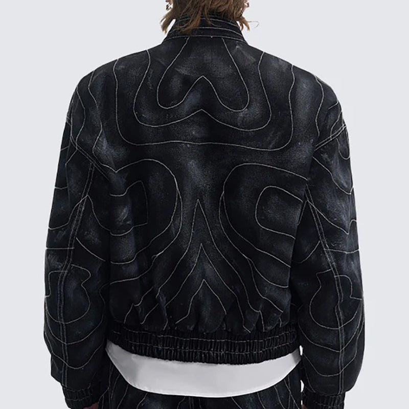 YAVIORA Embroidered Denim Jacket