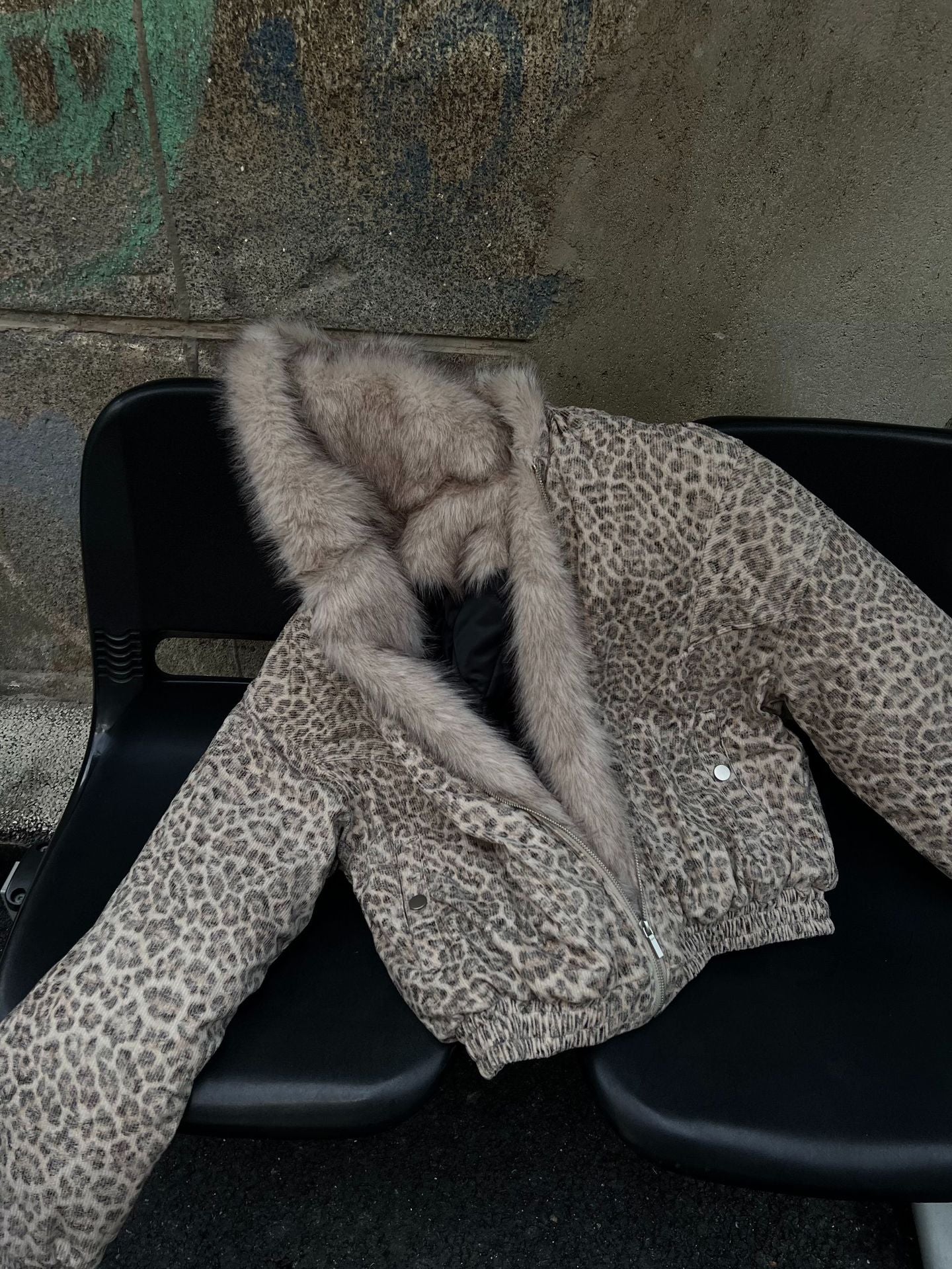 YAVIORA Leopard Print Puffer