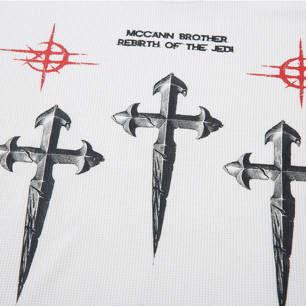 YAVIORA Dark Aesthetic Long-Sleeve Cross T-Shirt