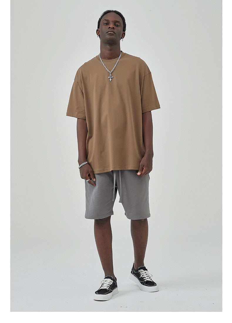 Yaviora 230G Double Yarn Pure Cotton Short-Sleeve T-Shirt