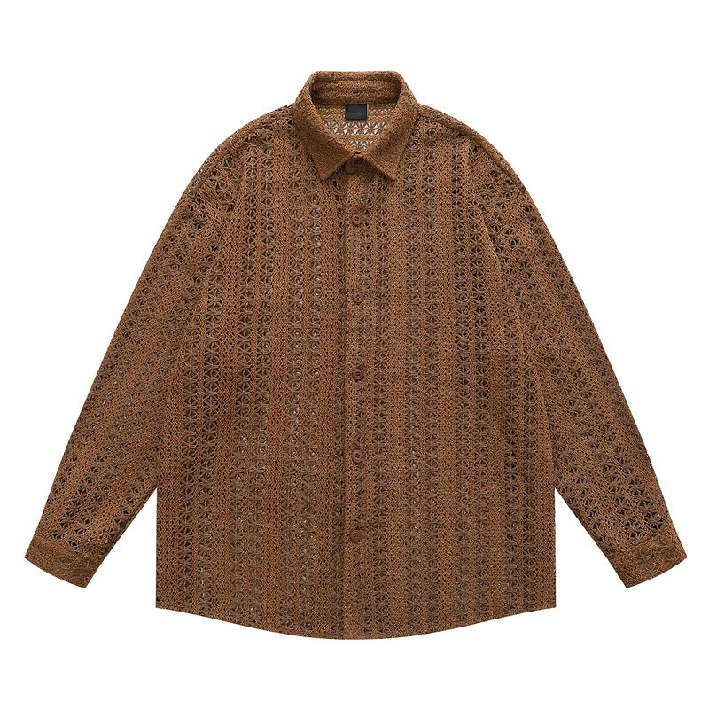 yaviora Hollow-Out Autumn Casual Shirt Jacket
