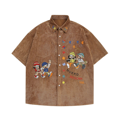 YAVIORA Hip-Hop Vintage Shirt