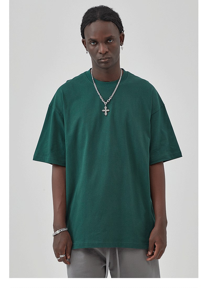 Yaviora 230G Double Yarn Pure Cotton Short-Sleeve T-Shirt