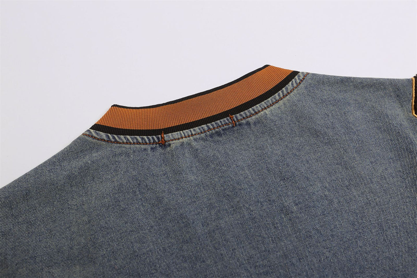 YAVIORA Besticktes Denim-T-Shirt