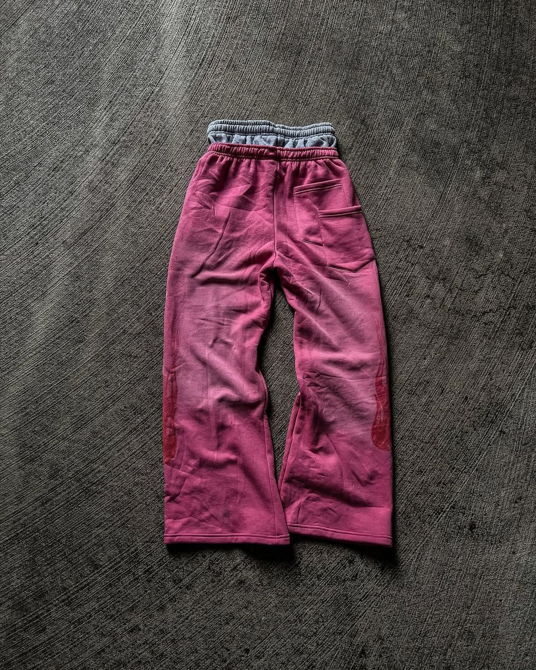 American-style appliqué embroidered sweatpants/sports pants