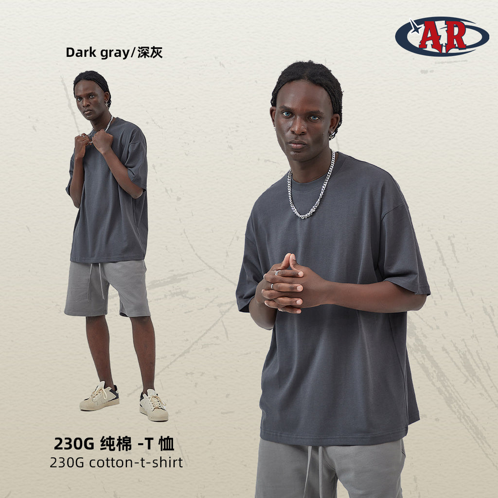 Yaviora 230G Double Yarn Pure Cotton Short-Sleeve T-Shirt
