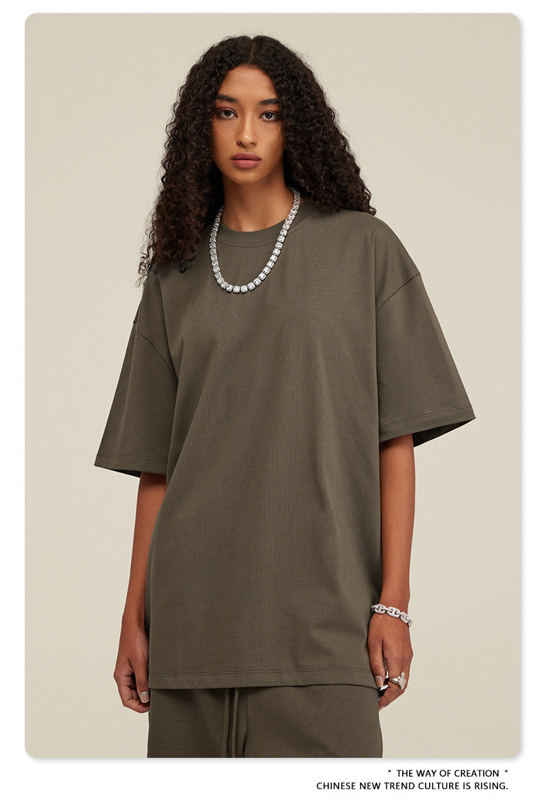 Yaviora Summer American Style Solid Color Loose T-Shirt