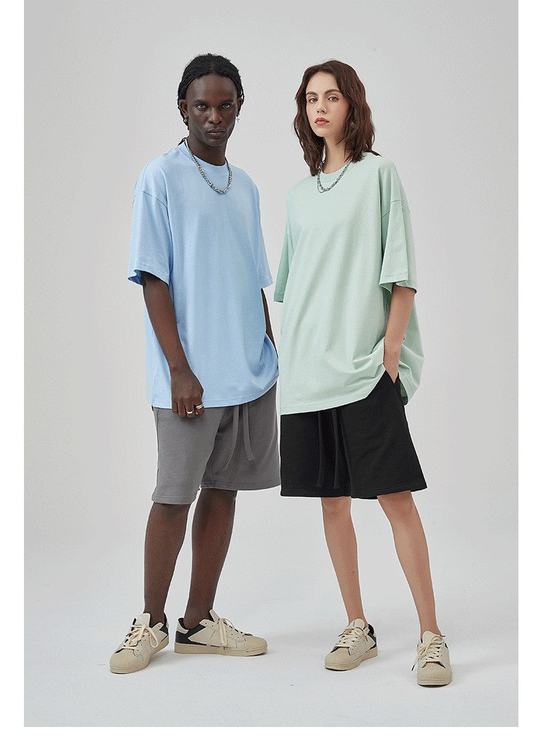 Yaviora 230G Double Yarn Pure Cotton Short-Sleeve T-Shirt